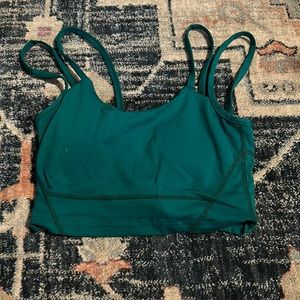 Green sports bra